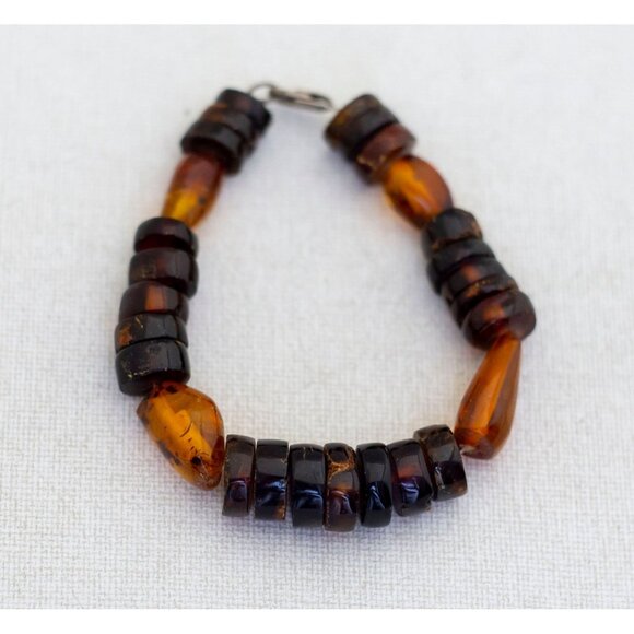 8'' Brown Beaded Bracelet - A14 - Picture 2 of 3